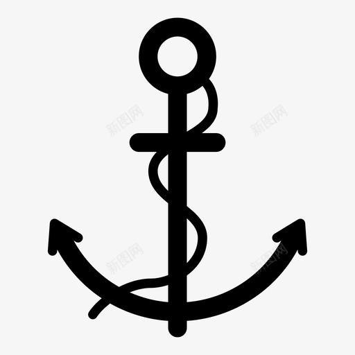 锚水船图标svg_新图网 https://ixintu.com 安全 水 海 海上 海洋 漂浮物 航行 船 锚