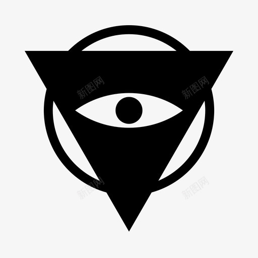 天意之眼众目睽睽之眼邪恶图标svg_新图网 https://ixintu.com 众目睽睽之眼 倒置 光明会 天意之眼 撒旦 邪恶 金字塔