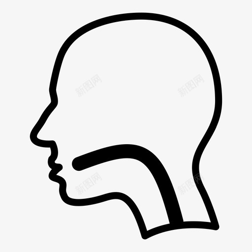 食道人医学图标svg_新图网 https://ixintu.com 人 健康 医学 医院 口腔 吞咽 系统 胃 营养 食道