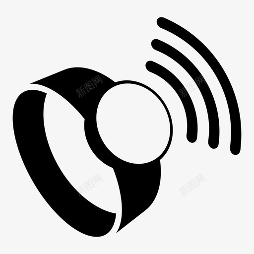 智能手表信号可穿戴电子技术图标svg_新图网 https://ixintu.com 可穿戴电子 技术 智能手表 智能手表信号 未来 消费技术 电子