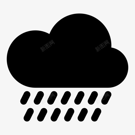 下雨天气下雨天气图标svg_新图网 https://ixintu.com 下雨 下雨天气 多云 天气 恶劣天气 潮湿 雨云 雨滴