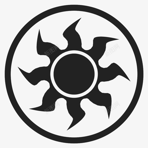 白色mtgmtg符号图标svg_新图网 https://ixintu.com mtg mtg符号 shine spell sun sunny tcg 交易卡游戏 法力 白色