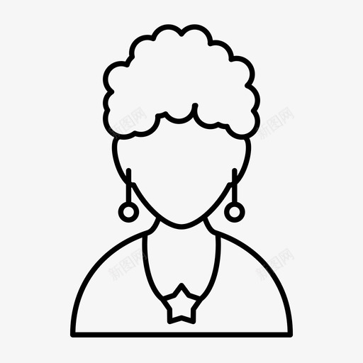 女人人外表图标svg_新图网 https://ixintu.com 人 外表 女人 性别 用户头像 用户档案 账户 风格
