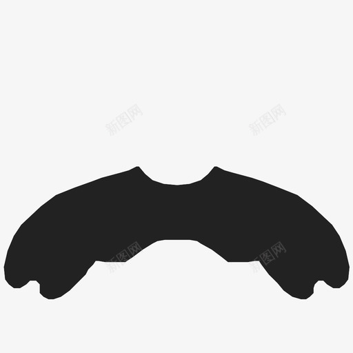 马克吐温的小胡子图标svg_新图网 https://ixintu.com 马克吐温的小胡子