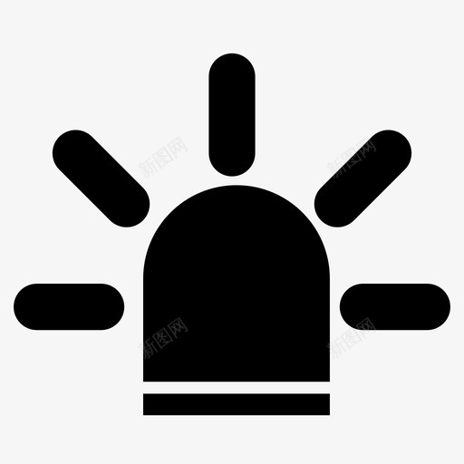 警笛明亮紧急图标svg_新图网 https://ixintu.com 明亮 紧急 警笛 警署 闪光灯