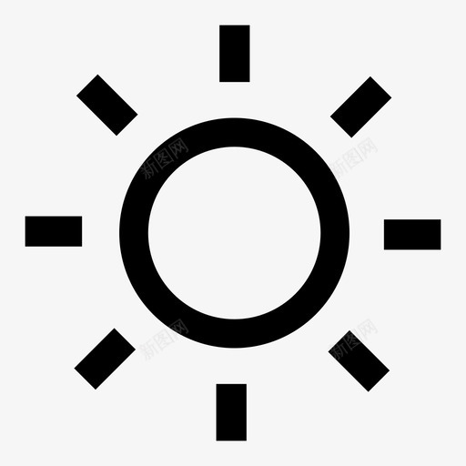 光亮度平用户界面图标svg_新图网 https://ixintu.com 亮度 光 平用户界面 打火机 温暖 热 落日 阳光