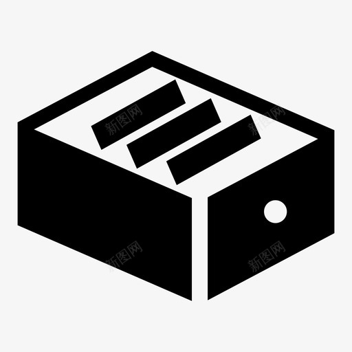 文件办公室存档图标svg_新图网 https://ixintu.com 办公室 存档 带文件的抽屉 抽屉 文书工作 文件 文件夹 箱子