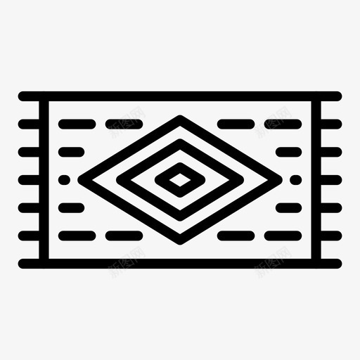 地毯装饰地板图标svg_新图网 https://ixintu.com 图案 地板 地毯 机织物 纺织品 装饰