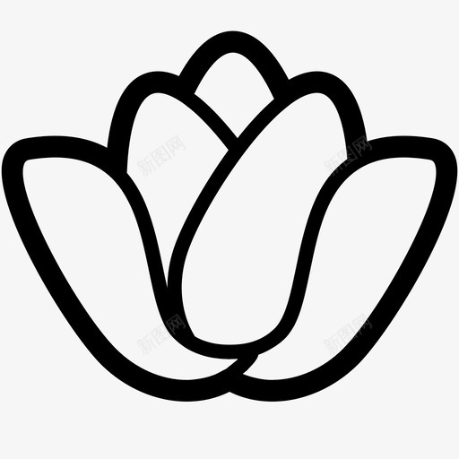 生菜营养自然图标svg_新图网 https://ixintu.com 健康 天然 烹饪配料 生菜 自然 营养 蔬菜 配料 食品 饮食