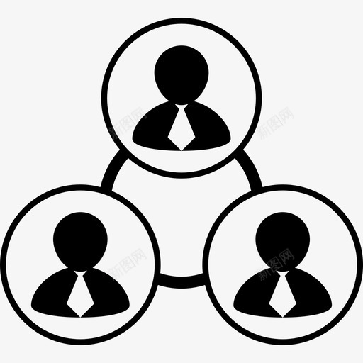 商人关系人力资源图标svg_新图网 https://ixintu.com 人力资源 商人关系