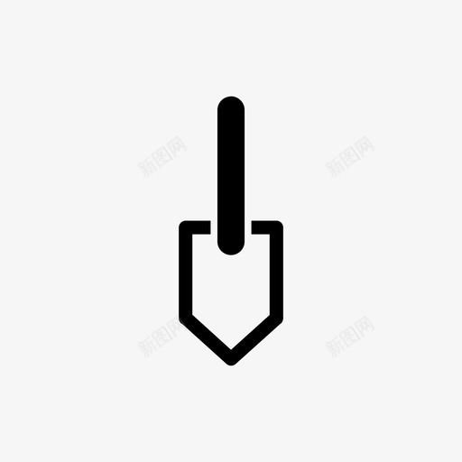 手铲工具铲叉图标svg_新图网 https://ixintu.com 园艺 工具 手铲 挖掘叉 木屑 花园叉 铲叉 铲子