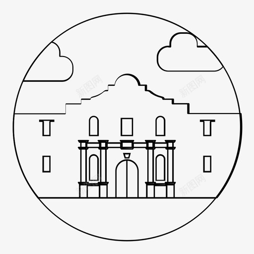 阿拉莫图标svg_新图网 https://ixintu.com 阿拉莫