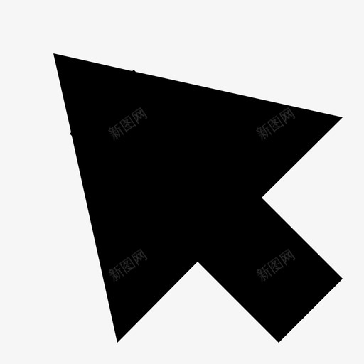 左上箭头锐音符填充图标svg_新图网 https://ixintu.com 填充 大 左上箭头 标志性 粗 锐音符