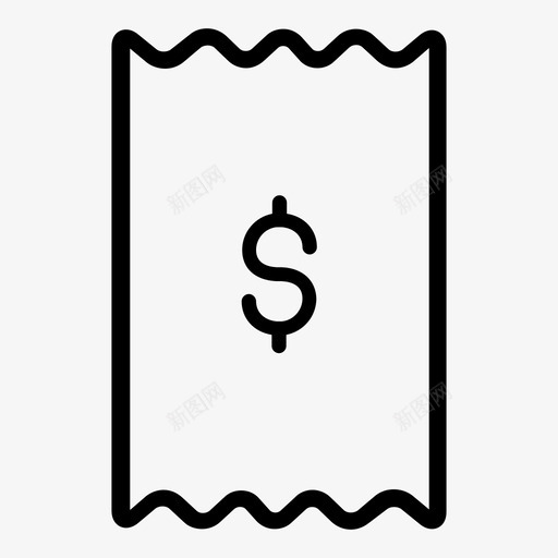 收据用户界面简单图标svg_新图网 https://ixintu.com 付款 收据 最简图标 最简设计 用户界面 用户界面线条图标 用户界面设计 简单图标 购买