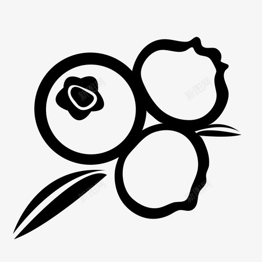 采购产品蓝莓零食营养图标svg_新图网 https://ixintu.com 健康零食 健康食品 果汁 水果 膳食 营养 采购产品蓝莓 零食