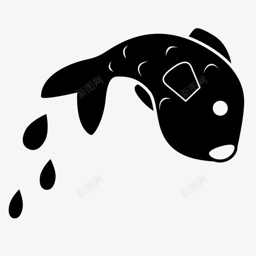 鱼动物游泳图标svg_新图网 https://ixintu.com 动物 水 游泳 鱼