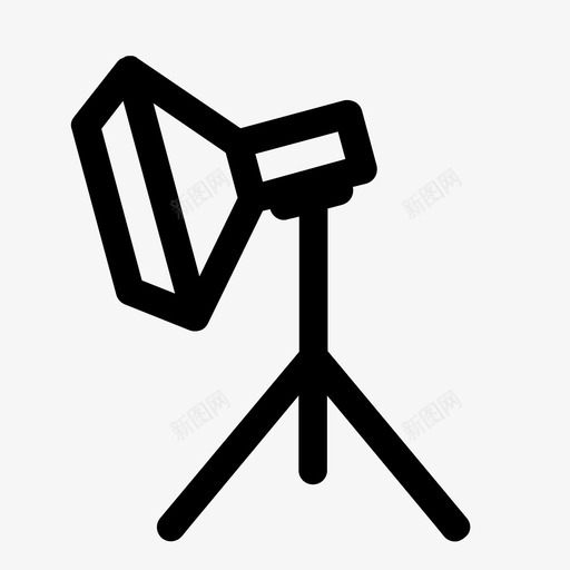 工作室闪光灯形状简单图标svg_新图网 https://ixintu.com 工作室灯光 工作室灯光套件 工作室闪光灯 形状 摄影 灯光套件 简单 简单卷曲图标 线条