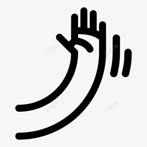挥手手你好图标svg_新图网 https://ixintu.com 中指 你好 嗨 嗨5 手 挥手 荷拉 鄙视 食指 马诺 高5