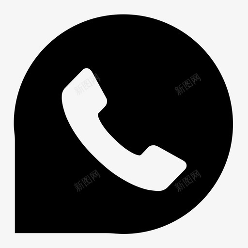 打电话留言图标svg_新图网 https://ixintu.com 打电话 留言