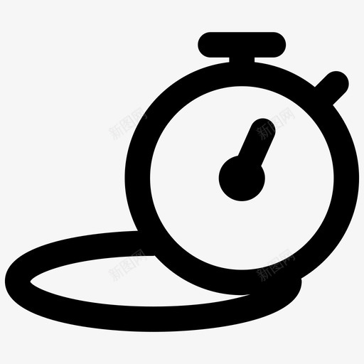 秒表轨道圈数计时图标svg_新图网 https://ixintu.com 健康和健身 健康的生活方式 圈秒表 生活方式 秒表 计时 计时器 轨道圈数
