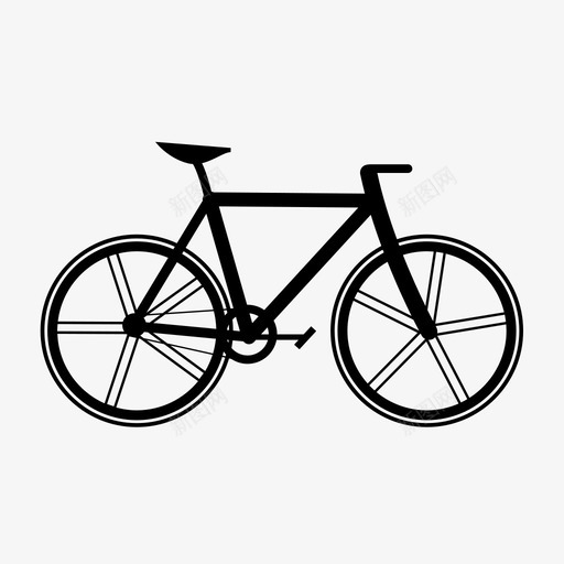 自行车骑手公路图标svg_新图网 https://ixintu.com 公路 单速 小径 旅行 脚踏自行车 自行车 街道 运输 骑手
