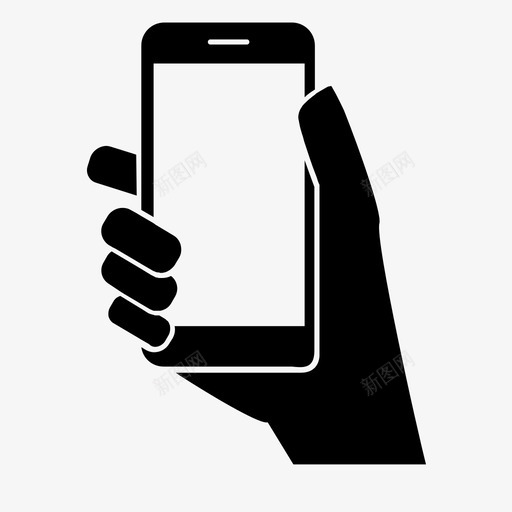 手持电话手持设备显示手机图标svg_新图网 https://ixintu.com iphone 主屏幕 屏幕 手 手持电话 手持设备 显示 显示手机 智能手机