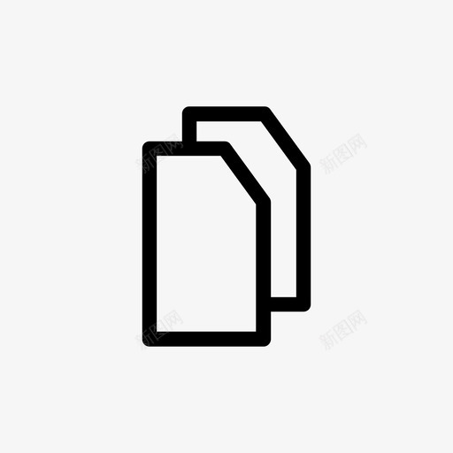 白纸不书写笔划图标svg_新图网 https://ixintu.com 323 不书写 文件 白纸 空 空白纸 笔划 简单