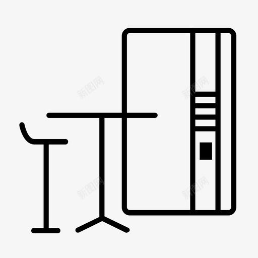 自动售货机酒吧咖啡馆图标svg_新图网 https://ixintu.com 咖啡馆 桌子 等候室 自动售货机 苏打水 苏打水机 酒吧 饮料