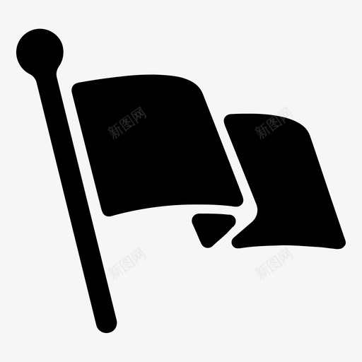 旗帜颜色风图标svg_新图网 https://ixintu.com 旗帜 旗杆 波浪 爱国主义 领导 颜色 风 飞翔