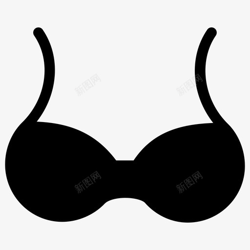 文胸内衣款式图标svg_新图网 https://ixintu.com 内衣 女孩 女性 形状 文胸 时尚 款式 纯色图标 衣服和配件-纯色 购物 连衣裙