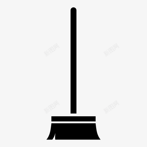 扫帚树枝扫除图标svg_新图网 https://ixintu.com 刷子 扫帚 扫除 树枝 污垢 清洁 耙子 鬃毛 黑色