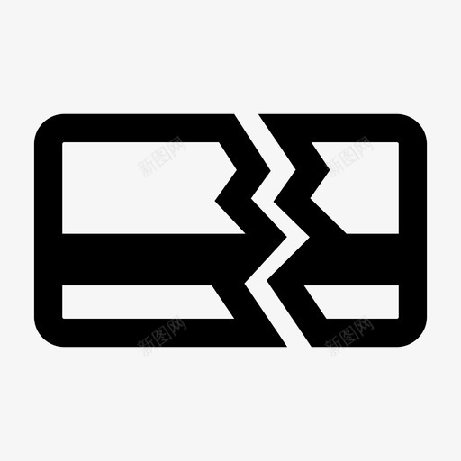 坏信用卡交易差钱图标svg_新图网 https://ixintu.com 交易 信用卡 坏信用卡 坏卡 失败 差钱 金融危机