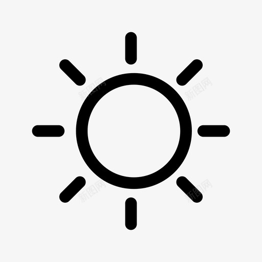 阳光夏天春天图标svg_新图网 https://ixintu.com 亮度 亮度控制 光 夏天 屏幕亮度 屏幕控制 春天 温暖 热 监视器 阳光