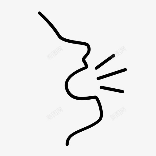 说话喊叫低语图标svg_新图网 https://ixintu.com 低语 吵闹 喊叫 大声 说话