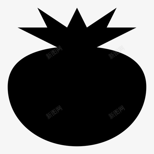 番茄蔬菜红色图标svg_新图网 https://ixintu.com 健康食品 护理 番茄 种植 红色 营养 蔬菜
