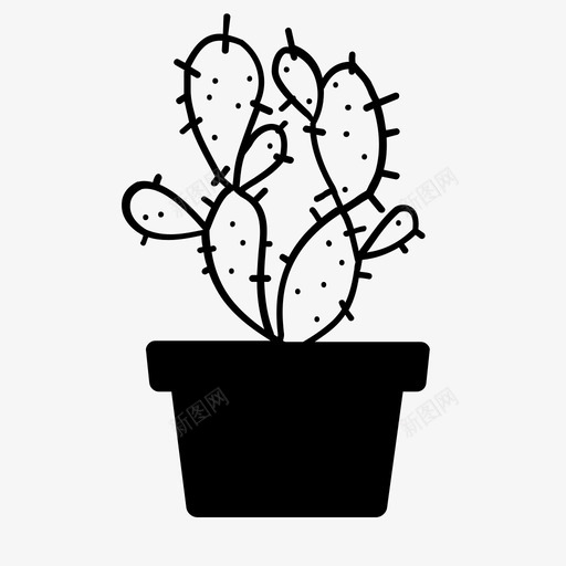 仙人掌天然植物图标svg_新图网 https://ixintu.com 仙人掌 墨西哥霍索里亚 多刺 多汁 天然 晒伤 植物 植物和多汁的生命 盆栽