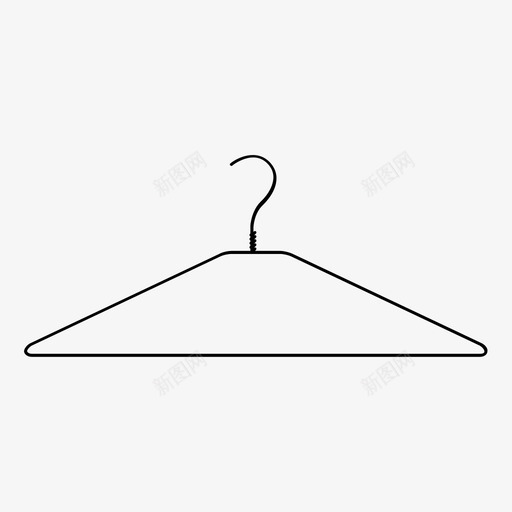 衣架挂衣服图标svg_新图网 https://ixintu.com 挂衣服 衣架
