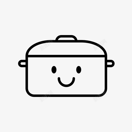 烹饪锅快乐卡瓦伊图标svg_新图网 https://ixintu.com 卡瓦伊 厨房 平底锅 微笑 快乐 烹饪锅 脸 锅 高兴