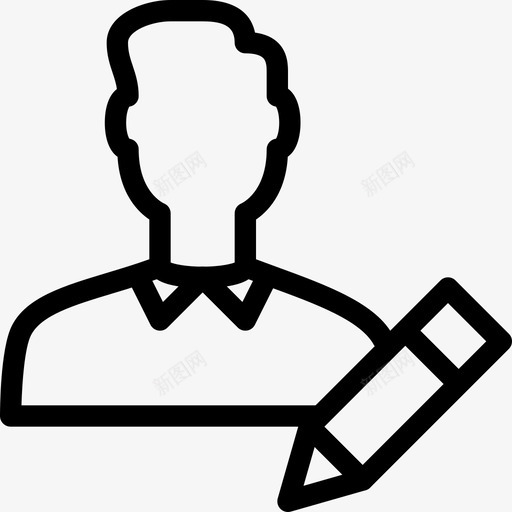 编辑用户人物个人资料图标svg_新图网 https://ixintu.com 个人资料 个人资料头像 人物 用户头像 用户帐户 社交 编辑用户 设置 铅笔