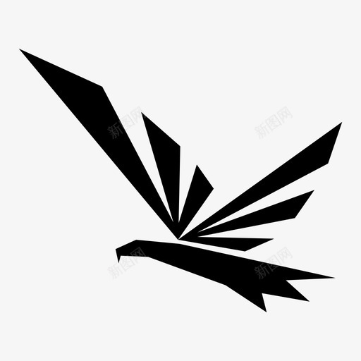 鹰几何动物几何鸟图标svg_新图网 https://ixintu.com 乌鸦 几何动物 几何鸟 国王 天空 秃鹫 苍蝇 风格化 鹰