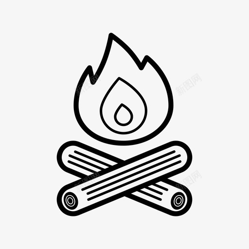 火暖气火花图标svg_新图网 https://ixintu.com 暖气 木材 火 火焰 火种 火花 热量 自然 营火 野营