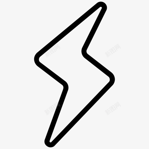 通知活动想法图标svg_新图网 https://ixintu.com 光 想法 活动 线图标 通知 雷