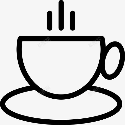 热茶咖啡杯子图标svg_新图网 https://ixintu.com 咖啡 杯子 杯子和碟子 热咖啡 热茶 热茶杯