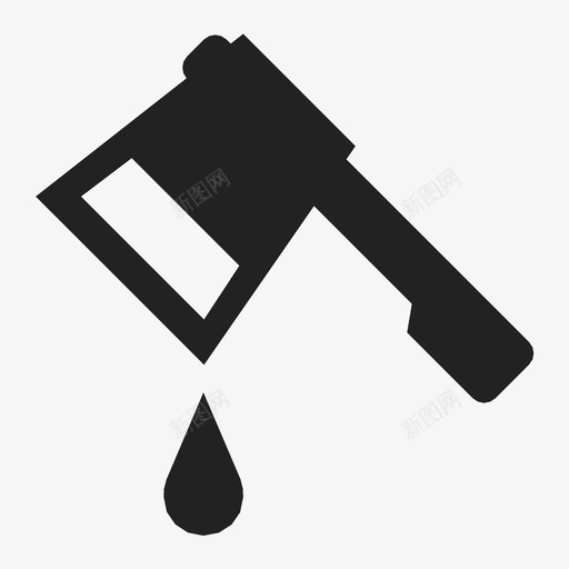 斧头鲜血滴水图标svg_新图网 https://ixintu.com 恐怖 斧头 武器 滴水 谋杀 鲜血