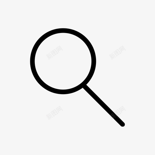放大镜ui简单图标svg_新图网 https://ixintu.com ui线条图标 ui设计 使用界面设计 搜索 放大镜 极简图标 极简设计 简单图标