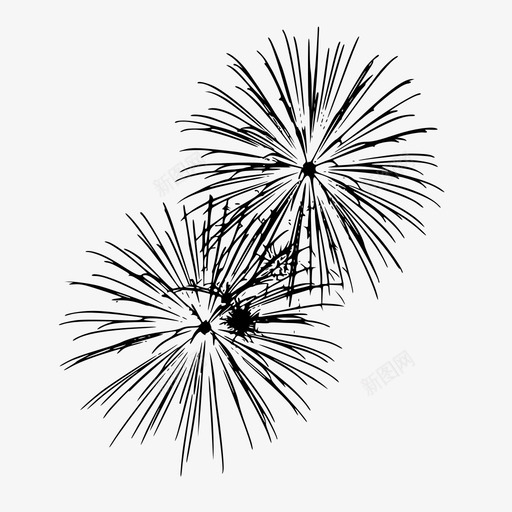 焰火爆竹庆祝图标svg_新图网 https://ixintu.com 7月4日 假日 庆祝 焰火 爆炸 爆竹