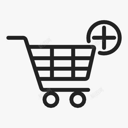添加到购物车购物购物者图标svg_新图网 https://ixintu.com 加号 在线购物 添加 添加到购物车 购买更多 购物 购物者