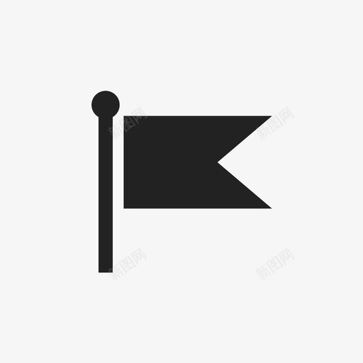 旗帜旗杆地标图标svg_新图网 https://ixintu.com 地标 旗帜 旗杆 标志