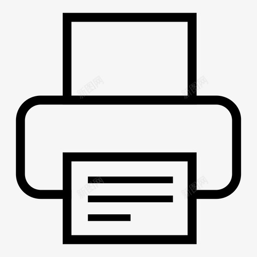 打印机传真机机器图标svg_新图网 https://ixintu.com 传真机 办公室 印刷 打印机 机器 纸张
