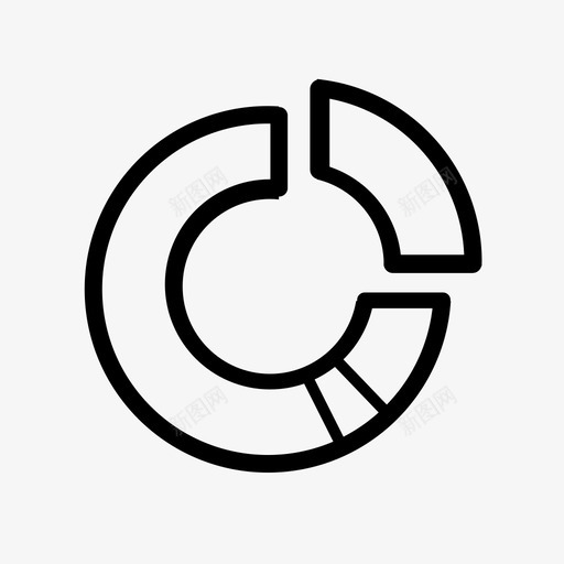 饼图比例信息图标svg_新图网 https://ixintu.com 信息 信息图 分析 图表 数据 比例 统计 饼图